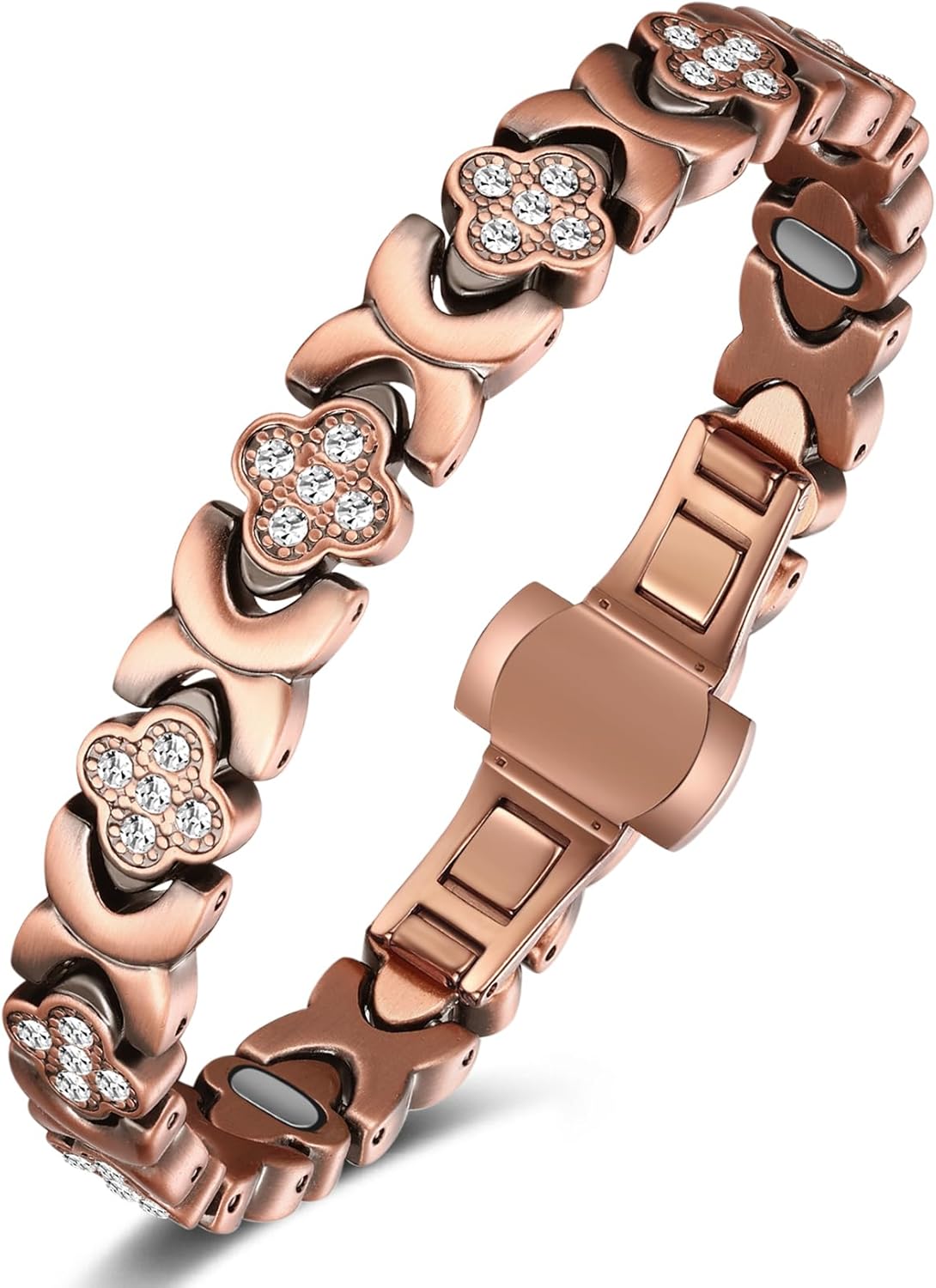 Jecanori Copper Bracelets for Women, Pure Copper Magnetic Bracelet with 3500 Gauss Effective Magnets
