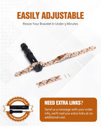 Jecanori Copper Bracelets for Women, Pure Copper Magnetic Bracelet with 3500 Gauss Effective Magnets