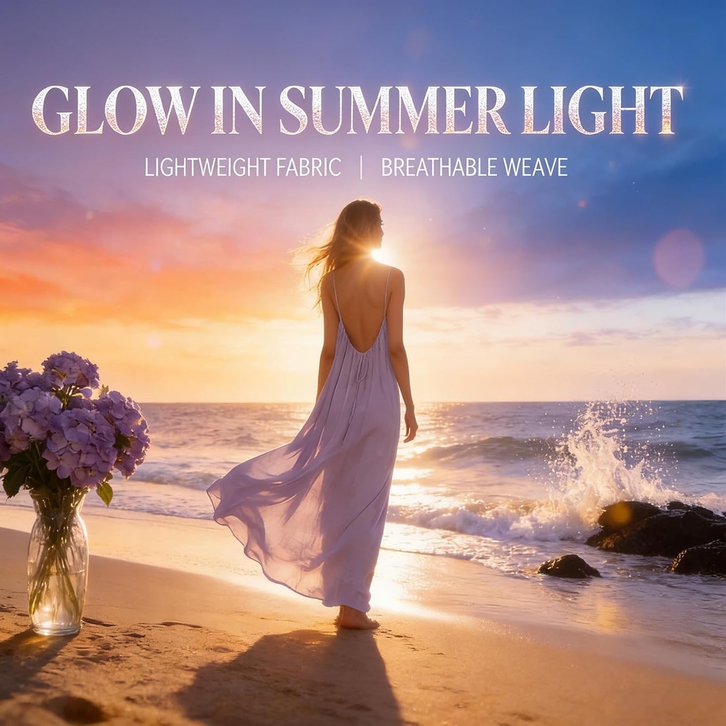 Stylish Backless Cami Dress for Women - Perfect Sleeveless Lounge Wear for Indoor Summer Comfort