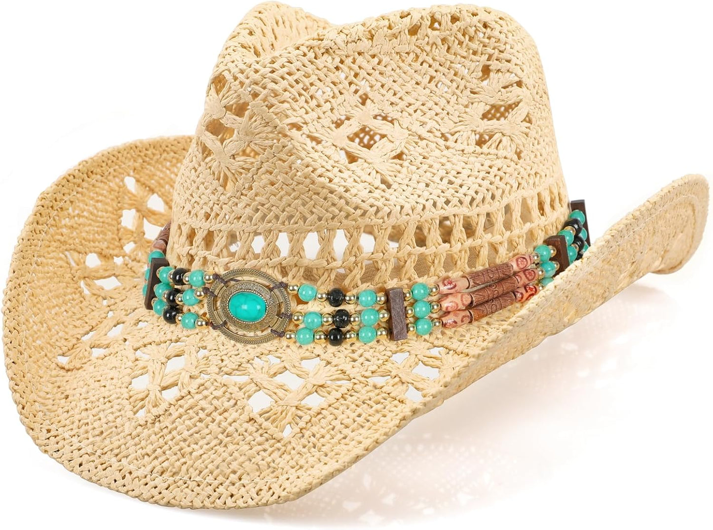 Stylish Shapeable Brim Cowboy Hat for Women and Men - Tawny & Coffee Color, Perfect for Any Western Adventure