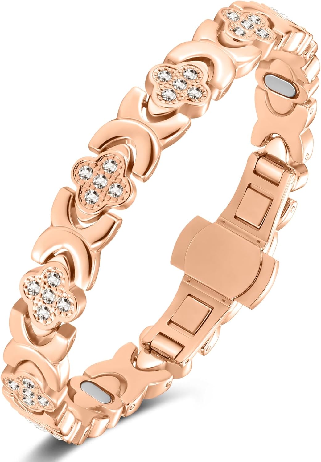 Jecanori Copper Bracelets for Women, Pure Copper Magnetic Bracelet with 3500 Gauss Effective Magnets