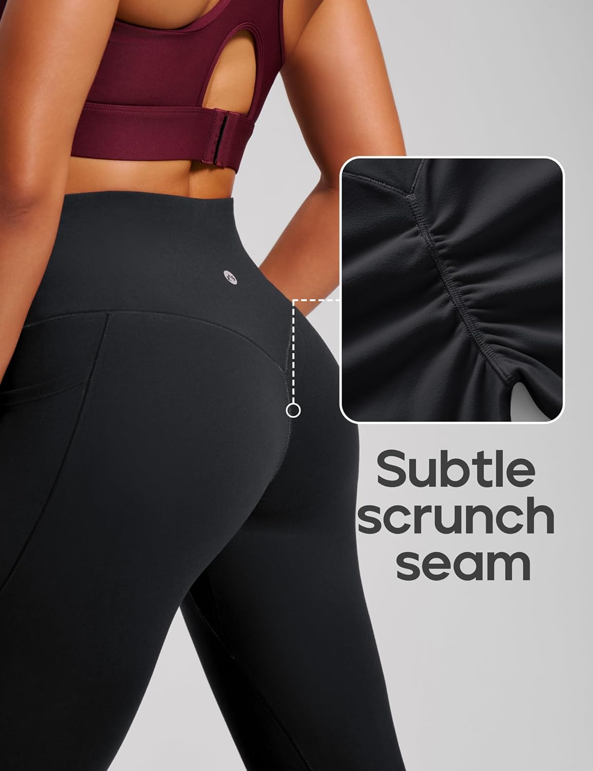 Elevate Your Workout with Heathyoga Scrunch Butt Lifting Leggings - Tummy Control, No Front Seam, and Convenient Pockets!