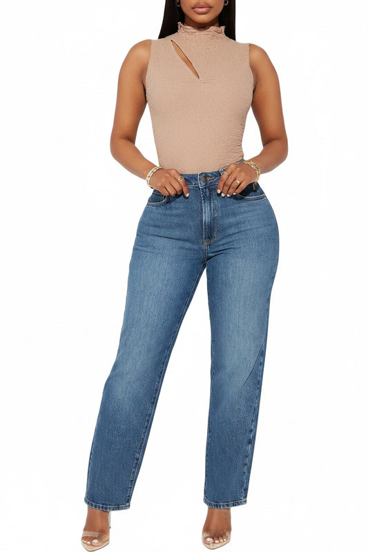 Women's Straight Leg High Waisted Jeans for Women
