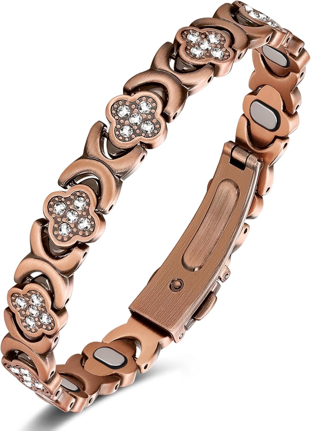 Jecanori Copper Bracelets for Women, Pure Copper Magnetic Bracelet with 3500 Gauss Effective Magnets