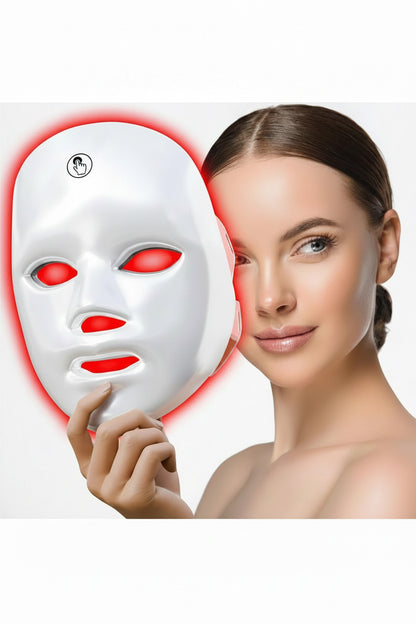 Revitalize Your Skin with the 7-in-1 LED Facial Mask - Portable Red Light Therapy for Home or Salon Use