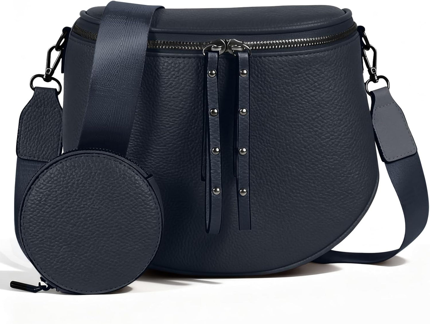 Elevate Your Style with the MOETYANG Large Vegan Leather Crossbody Bag for Women - Complete with Coin Purse in Chic Chocolate Brown
