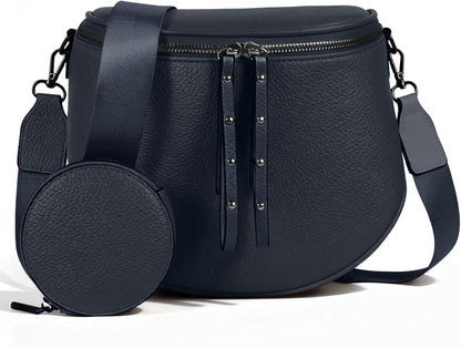 Elevate Your Style with the MOETYANG Large Vegan Leather Crossbody Bag for Women - Complete with Coin Purse in Chic Chocolate Brown