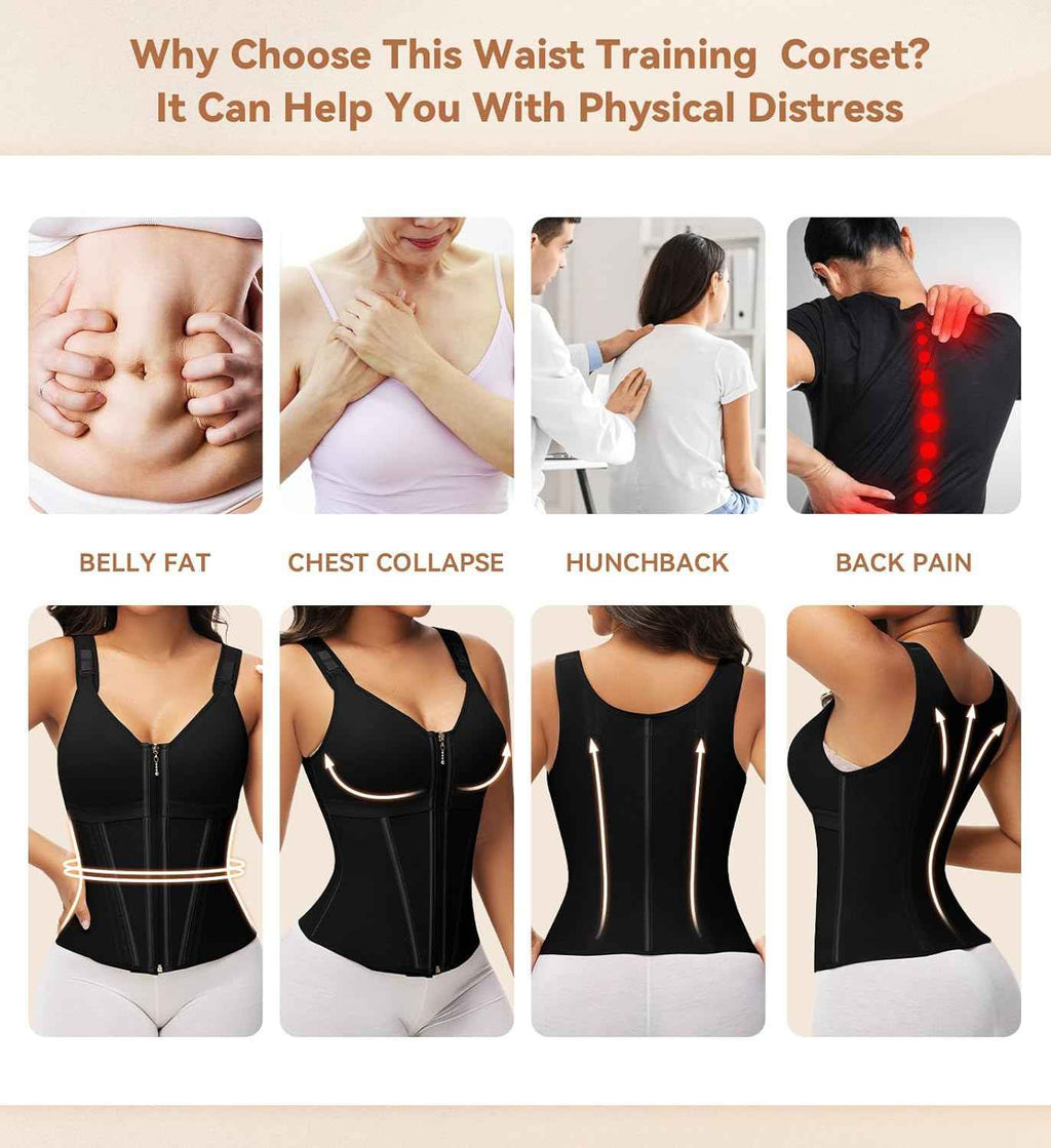 Waist Trainer Corset for Women Tummy Control Body Shaper Vest