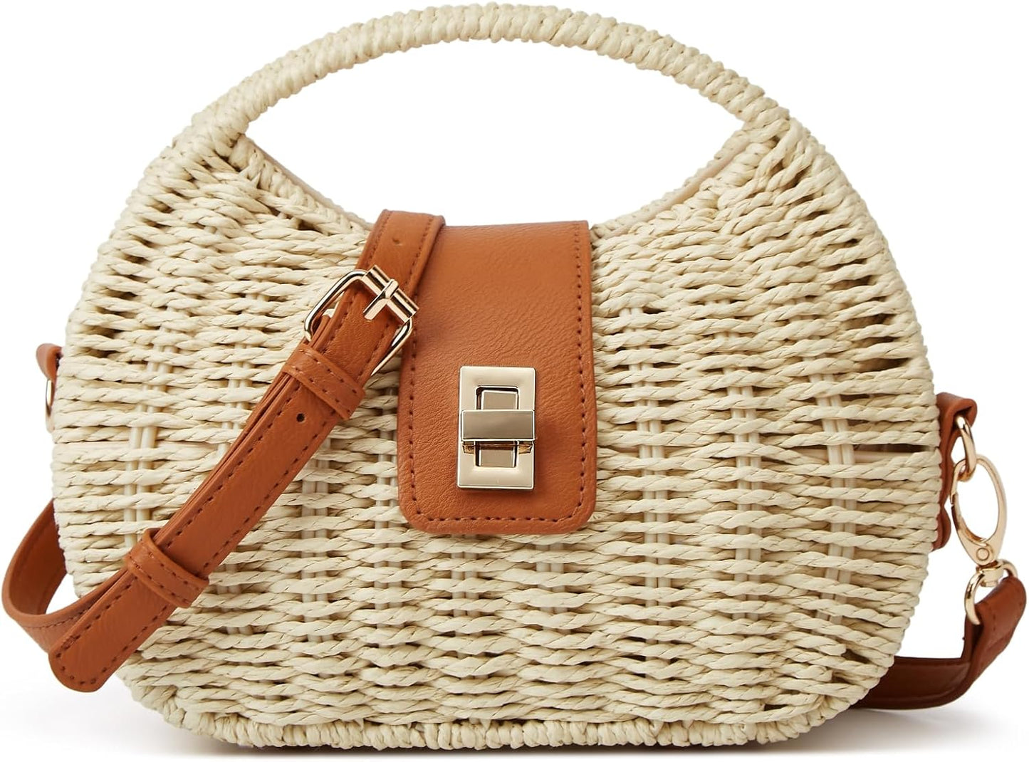 Chic Handmade Straw Woven Beach Clutch - Perfect Summer Accessory for Women