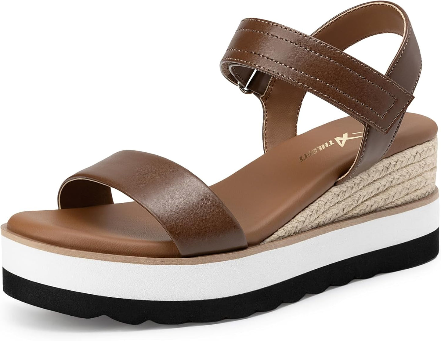 Athlefit Espadrille Wedge Sandals for Women