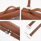 Clear Crossbody Bag for Women Stadium Approved - Vegan Leather 
