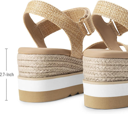 Athlefit Espadrille Wedge Sandals for Women