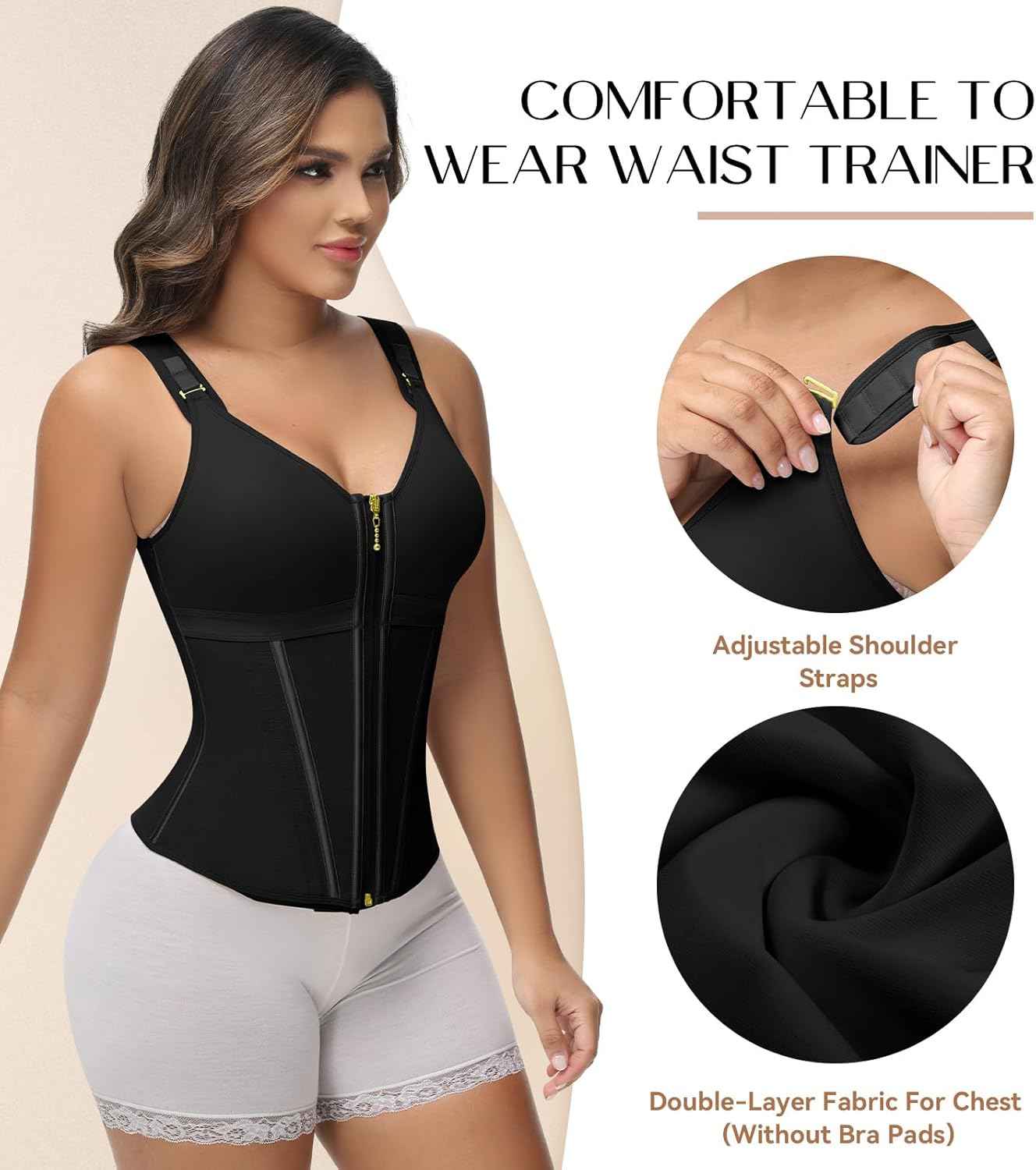 Waist Trainer Corset for Women Tummy Control Body Shaper Vest