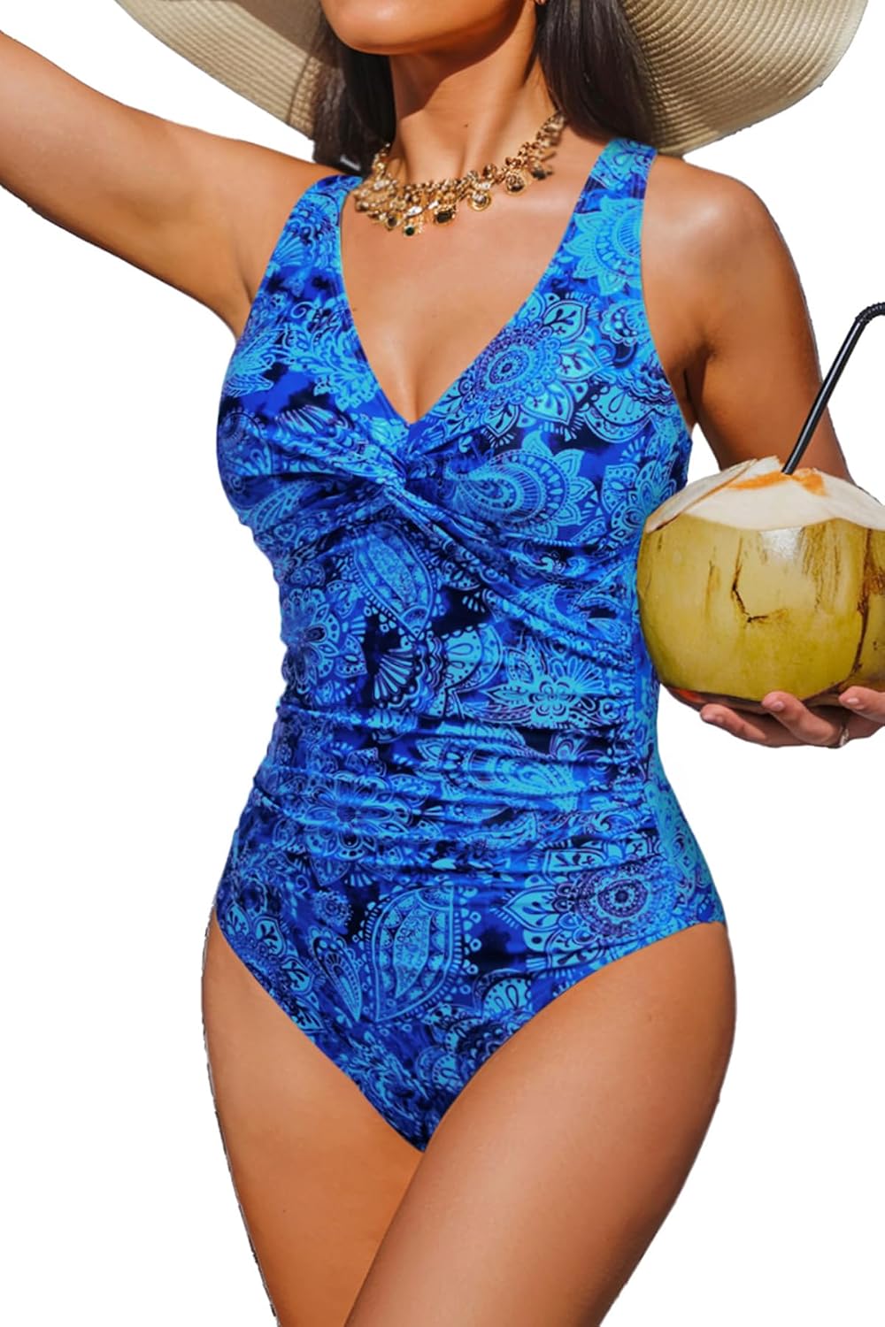 Women's Tummy Control One Piece Swimsuit