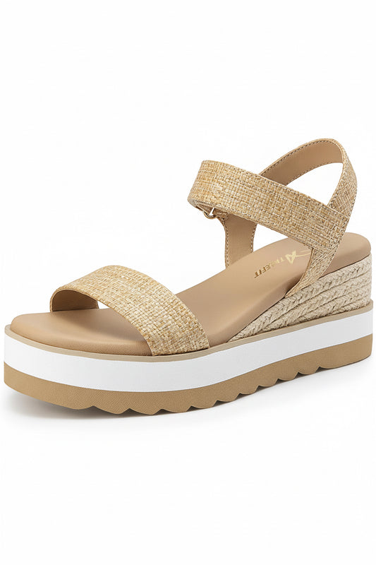 Athlefit Espadrille Wedge Sandals for Women