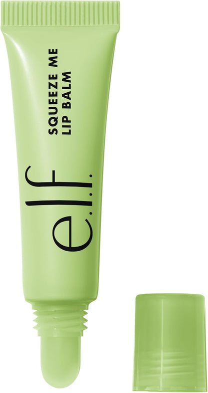 E.L.F. Squeeze Me Lip Balm - Hydrating Lip Balm with Sheer Color Tint, Infused with Hyaluronic Acid, Vegan & Cruelty-Free for Nourished Lips