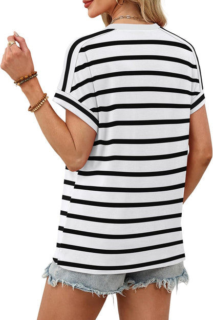 Women's Cap Sleeve Crew Neck T-Shirt