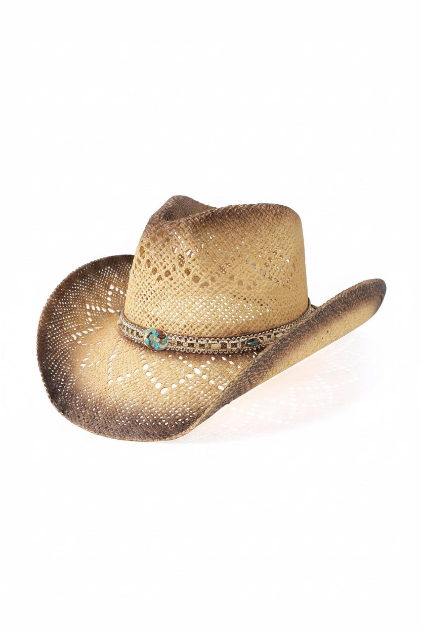 Stylish Shapeable Brim Cowboy Hat for Women and Men - Tawny & Coffee Color, Perfect for Any Western Adventure
