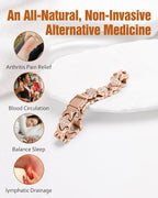 Jecanori Copper Bracelets for Women, Pure Copper Magnetic Bracelet with 3500 Gauss Effective Magnets