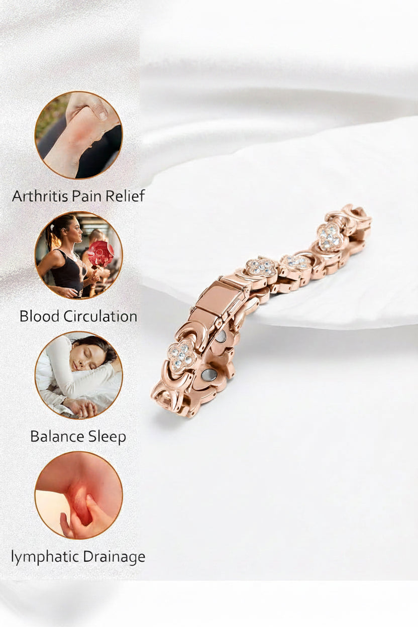 Jecanori Copper Bracelets for Women, Pure Copper Magnetic Bracelet with 3500 Gauss Effective Magnets