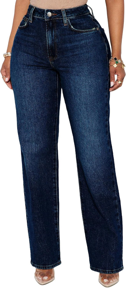 Women's Straight Leg High Waisted Jeans for Women