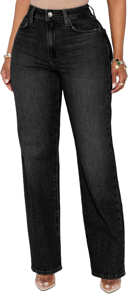 Women's Straight Leg High Waisted Jeans for Women