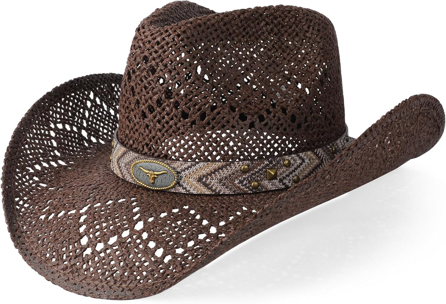 Stylish Shapeable Brim Cowboy Hat for Women and Men - Tawny & Coffee Color, Perfect for Any Western Adventure