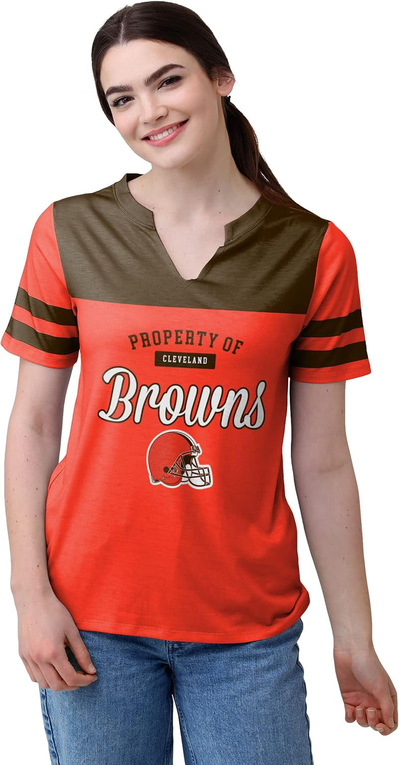 Womens NFL Team Logo V-Neck Shirt