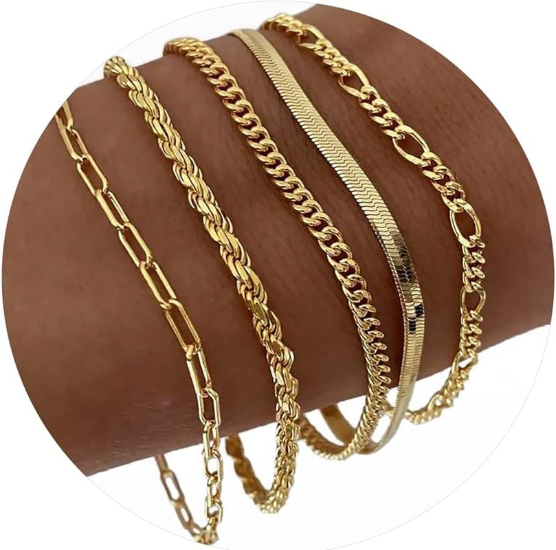 Dearmay 14K Gold Plated Bracelet Set