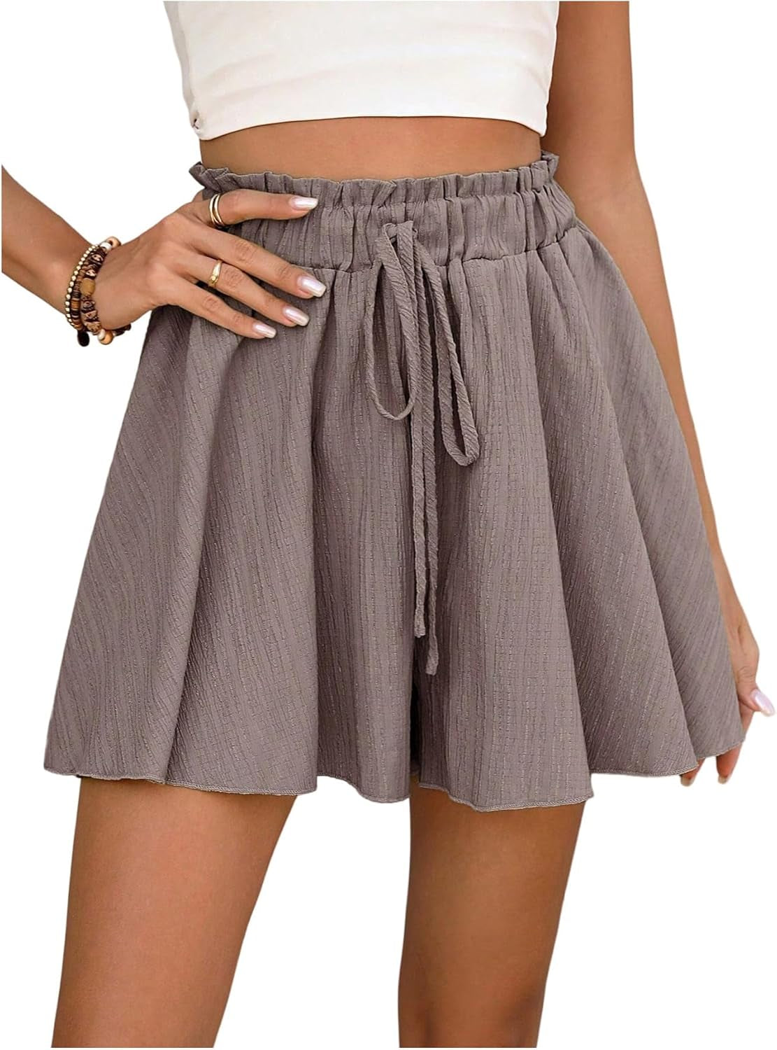 Women's Flowy High Waisted Summer Casual Dressy Shorts 