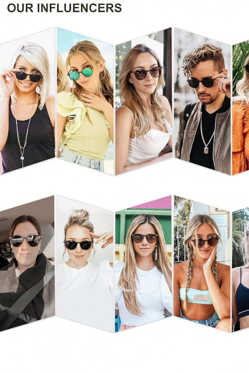 Small round Classic Polarized Sunglasses for Women Men Vintage Style UV400 Lens