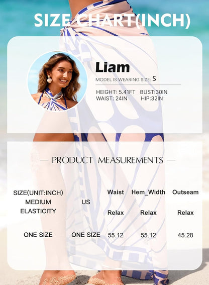 Women's Chiffon Swimsuit Cover-Up Wrap