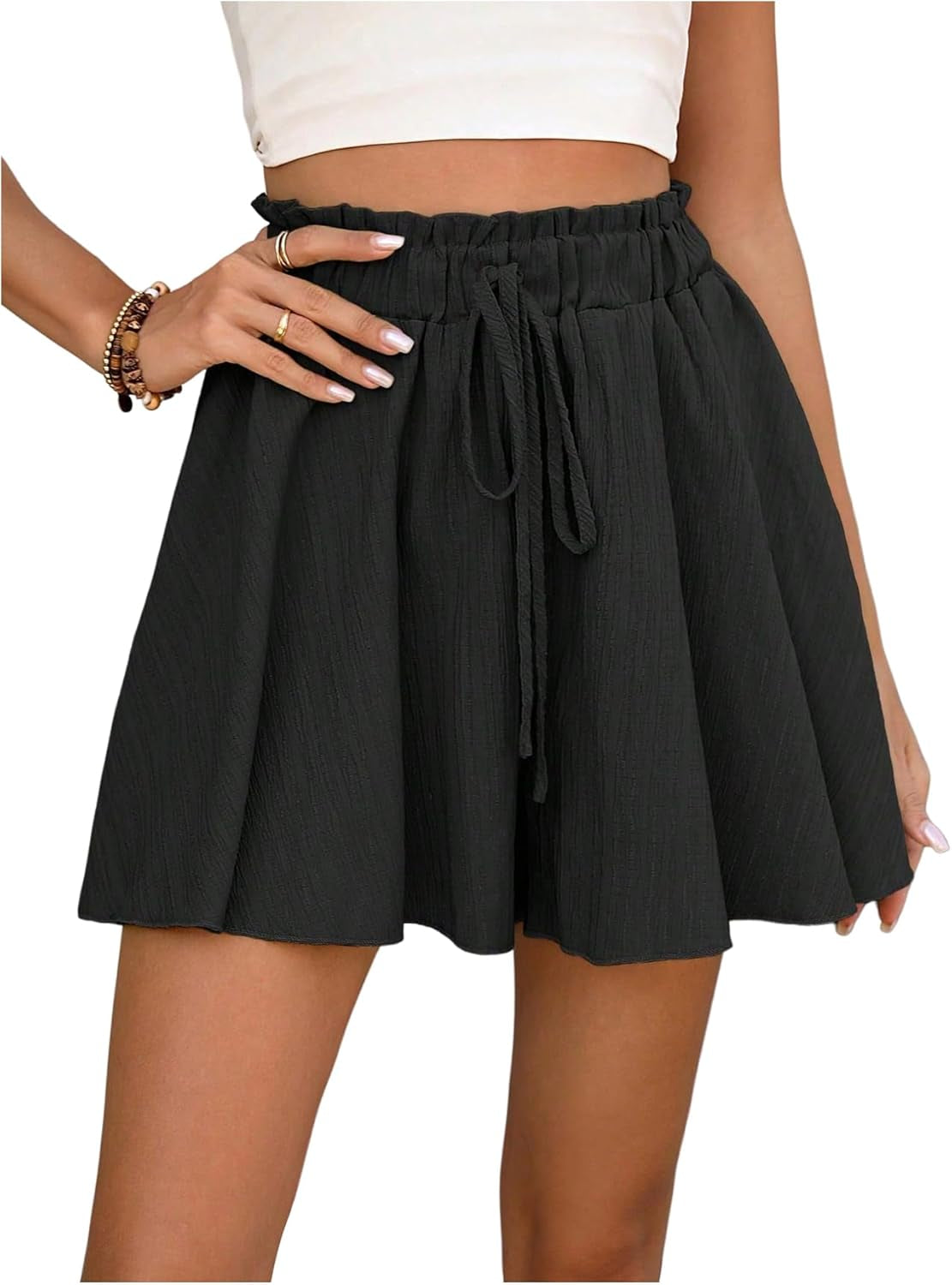 Women's Flowy High Waisted Summer Casual Dressy Shorts 
