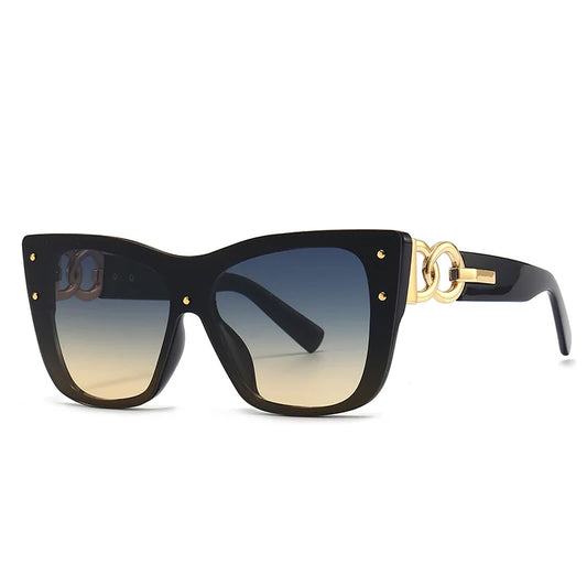 Big Frame Cat Eye Fashionable Sunglasses for Women UV400