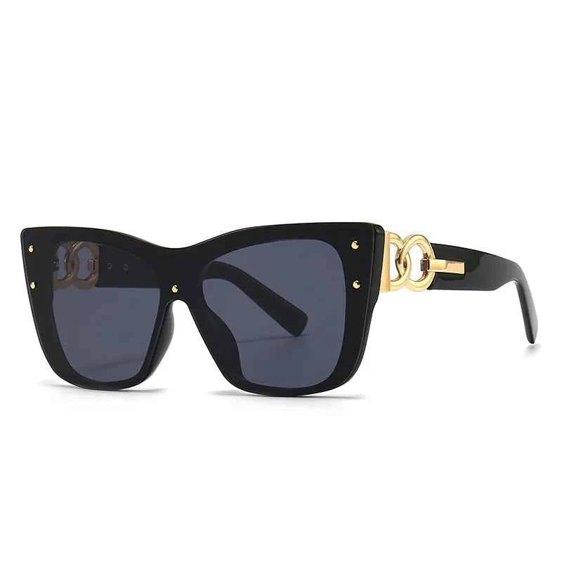 Big Frame Cat Eye Fashionable Sunglasses for Women UV400 - Cyndora