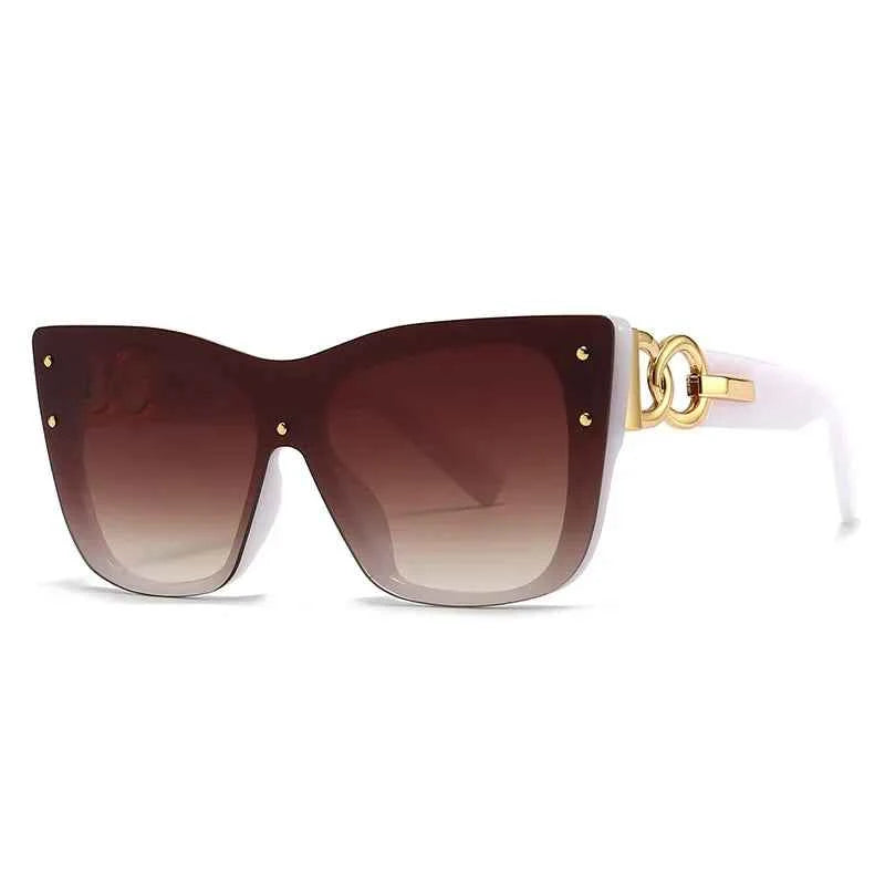 Big Frame Cat Eye Fashionable Sunglasses for Women UV400 - Cyndora