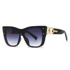 Big Frame Cat Eye Fashionable Sunglasses for Women UV400 - Cyndora