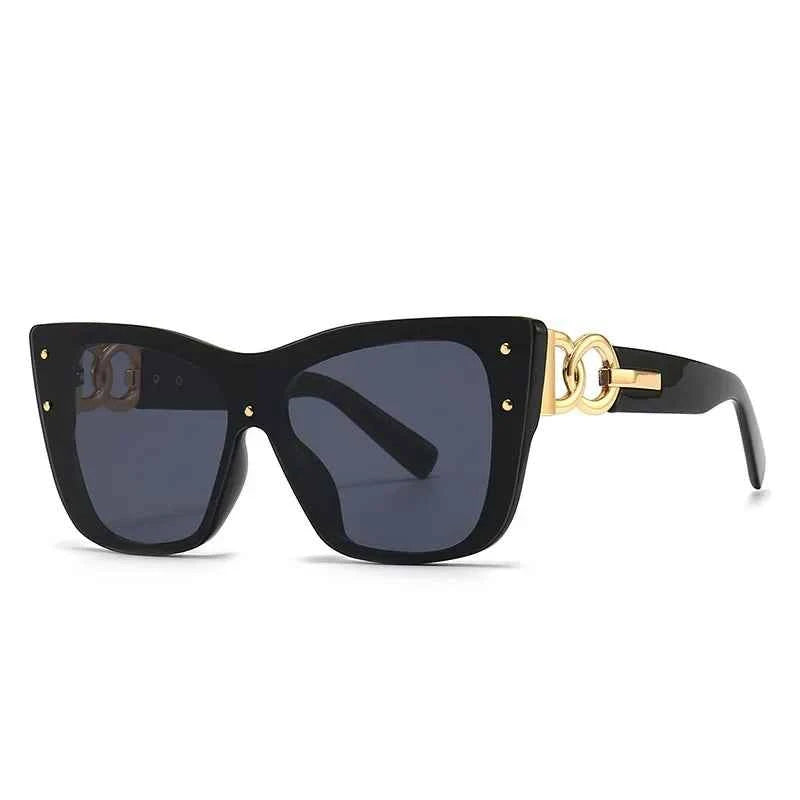Big Frame Cat Eye Fashionable Sunglasses for Women UV400 - Cyndora