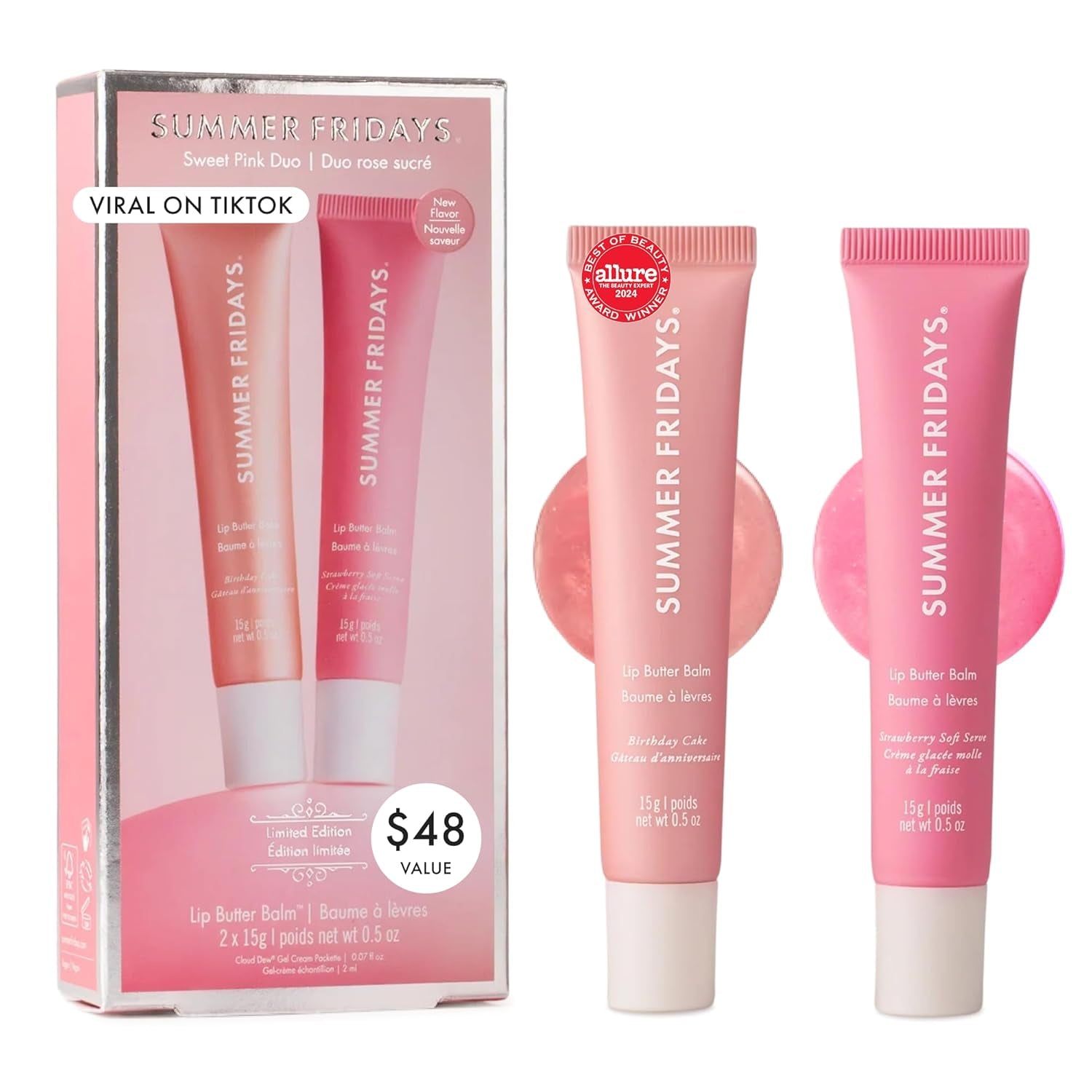 Indulge Your Lips with Summer Fridays Lip Butter Balm - Nourishing Vanilla Lip Mask for Instant Hydration and Shine (.5 Oz)