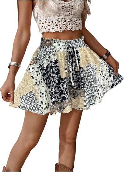 Women's Flowy High Waisted Summer Casual Dressy Shorts 