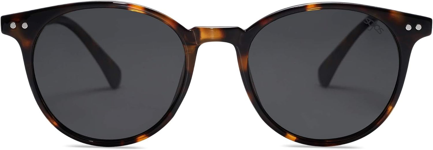 SOJOS Small Round Polarized Sunglasses for Women & Men