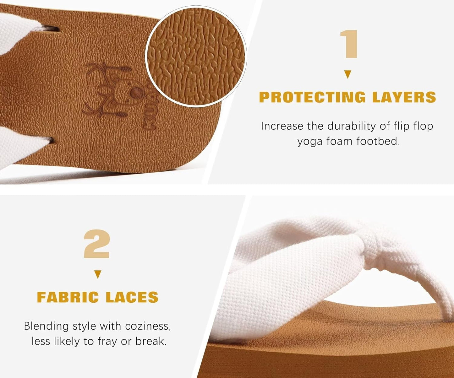 Step into Comfort: KuaiLu Women's Arch Support Flip Flops for Summer Beach Bliss