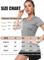 5-Pack Women's Short Sleeve Dry Fit T-Shirt - Moisture Wicking Athletic V-Neck Tee