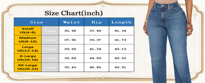 Women's Straight Leg High Waisted Jeans for Women