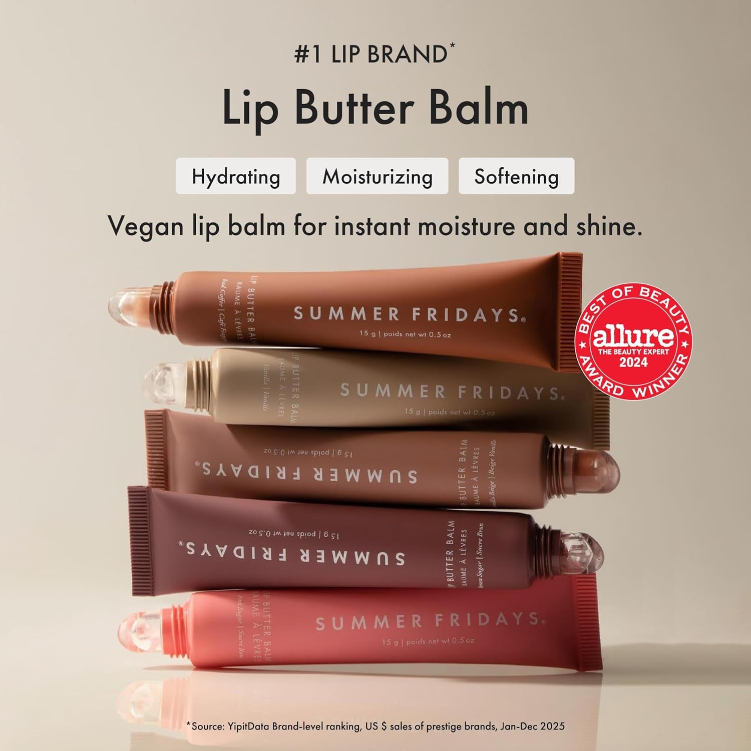 Indulge Your Lips with Summer Fridays Lip Butter Balm - Nourishing Vanilla Lip Mask for Instant Hydration and Shine (.5 Oz)