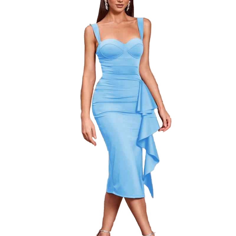 Women's Shapewear Cocktail Dress with Built-In Bra Support - Cyndora