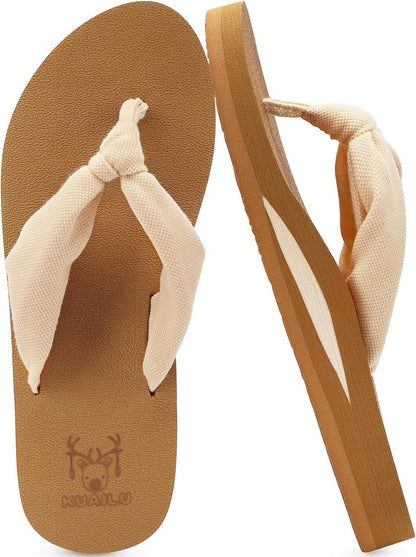 Step into Comfort: KuaiLu Women's Arch Support Flip Flops for Summer Beach Bliss