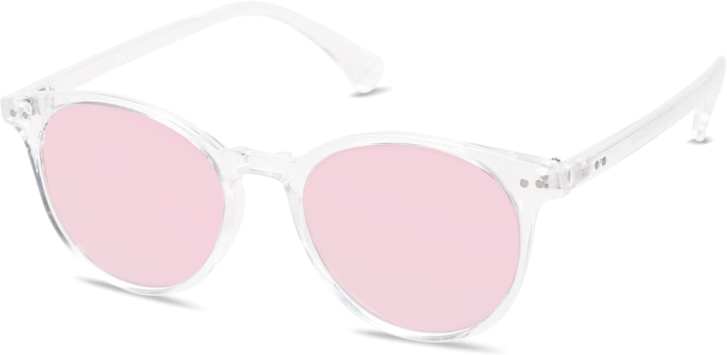 SOJOS Small Round Polarized Sunglasses for Women & Men